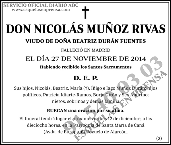 Nicolás Muñoz Rivas